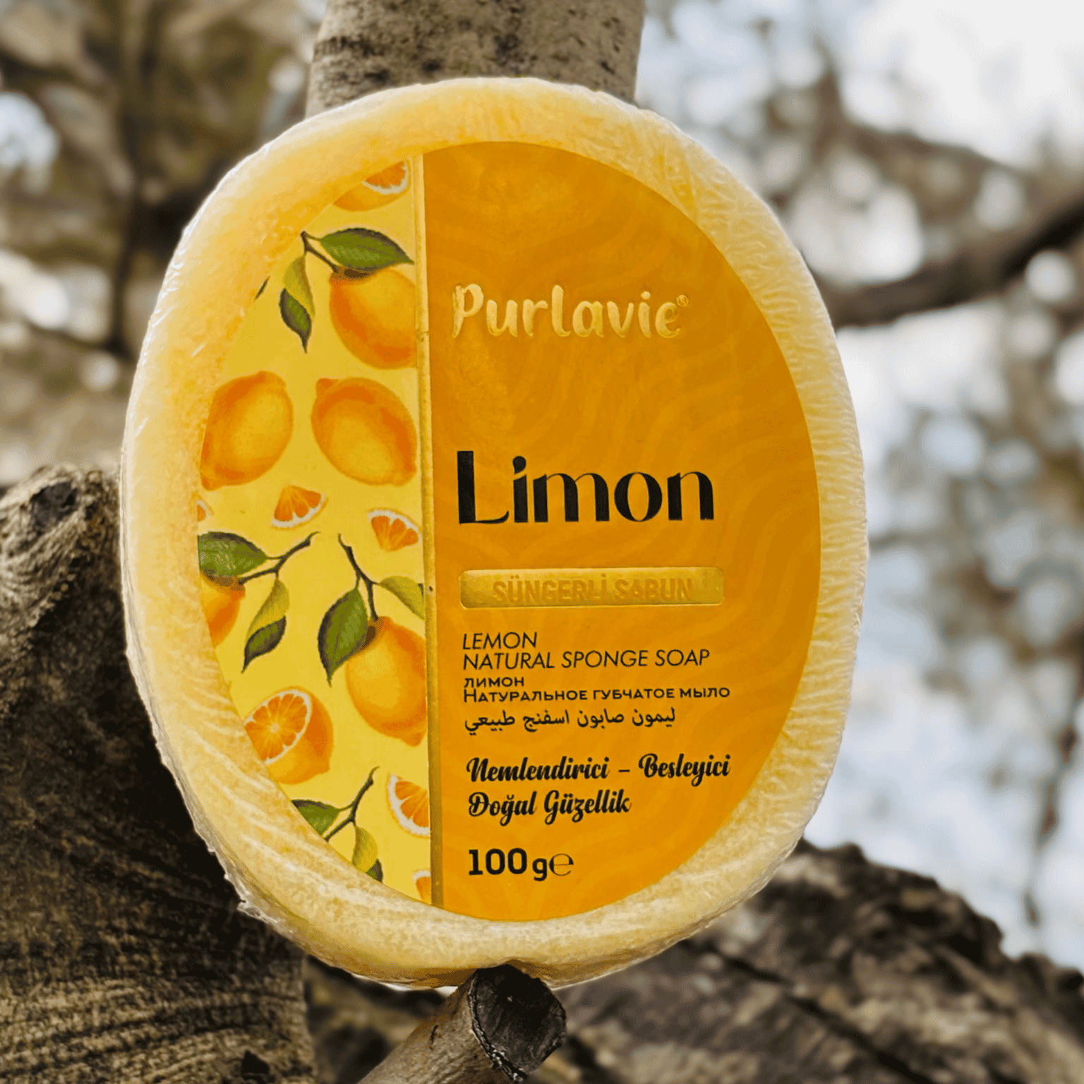 Limonlu Süngerli Banyo ve Duş Sabunu