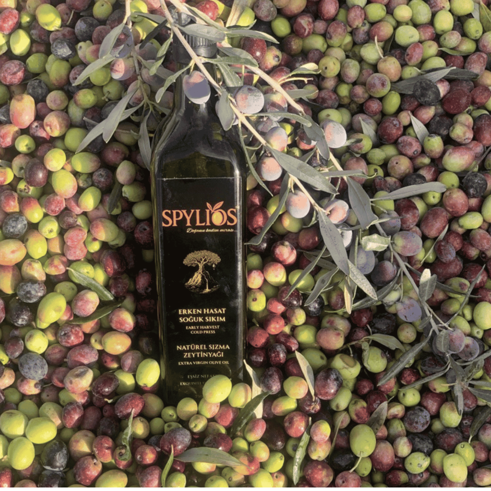 Spylios Natürel Erken Hasat Soğuk Sıkım Trilye Sızma Zeytinyağı Set 4'lü 750 ML Cam Şişe